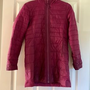 Lands End Magenta girls size 14 used good quality coat